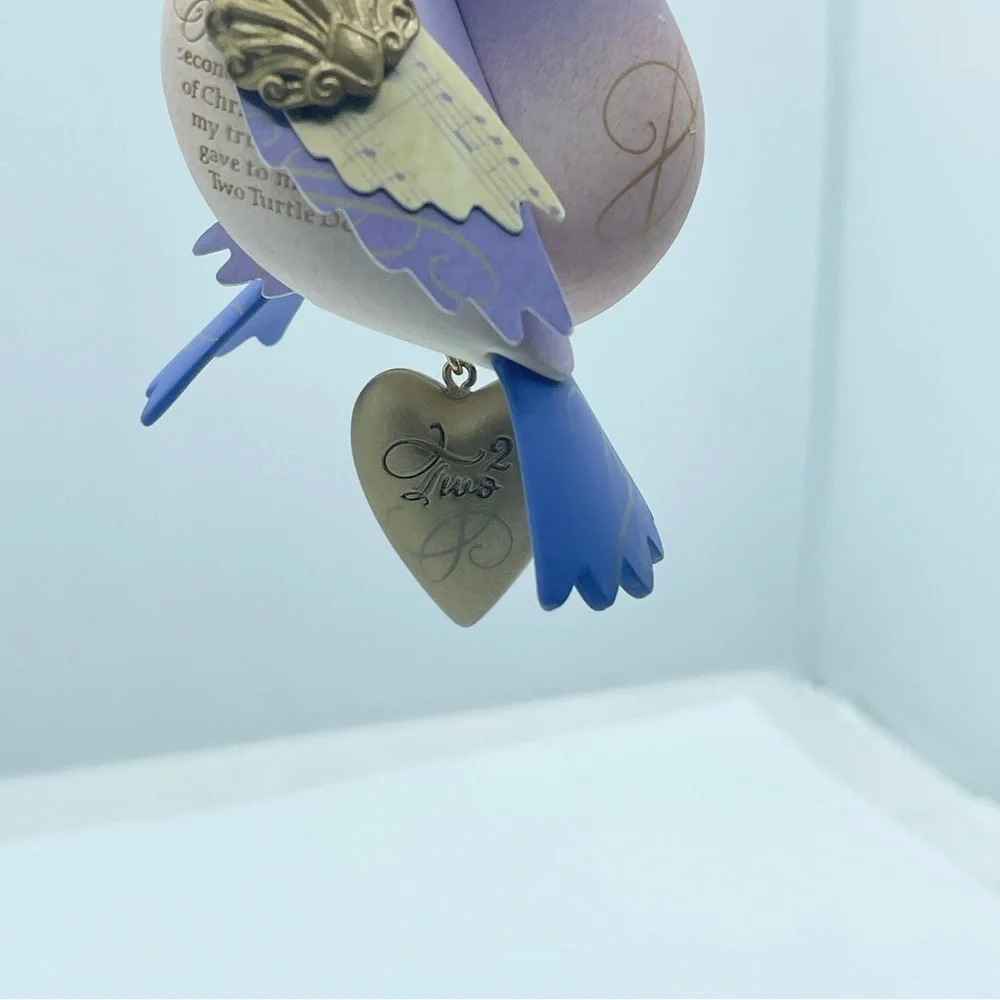Hallmark Keepsake Two Turtle Doves 12 Days Of Christmas Ornament 2nd in series‎
